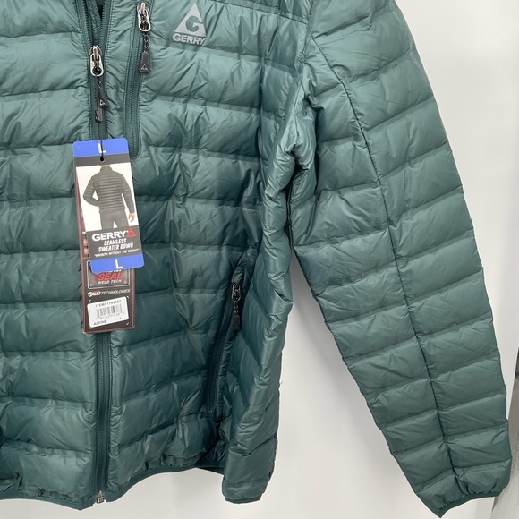 Gerry Weber Quilted Down-Style Puffer Jacket in Forest Green - Picture 5 of 10